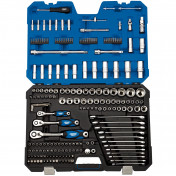 Metric Socket Set, 1/4, 3/8 and 1/2 Sq. Dr. (214 Piece)