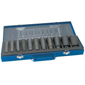 Draper HI-TORQ® Metric Deep Impact Socket Set, 1/2 Sq. Dr. (11 Piece)