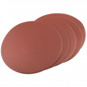 Self-Adhesive Aluminium Oxide Sanding Discs, 200mm, 120 Grit (Pack of 5)