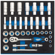 Socket Set in 1/2 Drawer EVA Insert Tray, 3/8 (35 Piece) - Discontinued