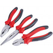 Draper Redline 190mm Pliers Set with Soft Grip Handles (3 Piece)