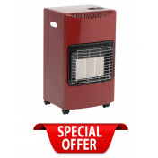 RED SEASONS WARMTH CABINET HEATER WITH 15KG BUTANE GAS CYLINDER