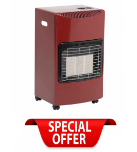 RED SEASONS WARMTH CABINET HEATER WITH 15KG BUTANE GAS CYLINDER