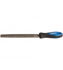 Soft Grip Engineers Half Round File and Handle, 150mm