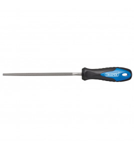 Soft Grip Engineers Round File and Handle, 150mm