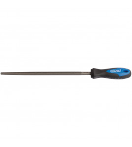 Soft Grip Engineers Round File and Handle, 250mm