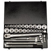 Metric and Imperial Socket Set, 3/4 Sq. Dr. (31 Piece)