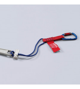 KNIPEX 00 50 13 T BK Adapter Straps with Fixated Carabiner, 186mm