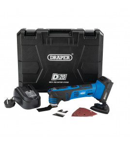 D20 20V Oscillating Multi-Tool, 1 x 2.0Ah Battery, 1 x Charger