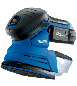 D20 20V Tri-Base Detail Sander, 1 x 2.0Ah Battery, 1 x Charger