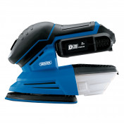 D20 20V Tri-Base Detail Sander, 1 x 2.0Ah Battery, 1 x Charger