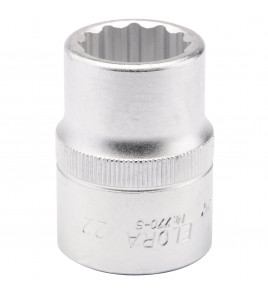 Elora Bi-Hexagon Socket, 3/4 Sq. Dr., 22mm