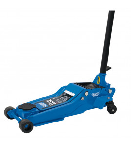 Draper Expert Professional Low Profile Garage Trolley Jack, 3 Tonne, Blue