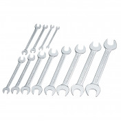 Long Metric Open End Spanner Set (12 Piece)