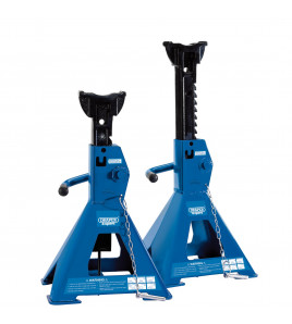 Draper Expert Pair of Pneumatic Rise Ratcheting Axle Stands, 3 Tonne