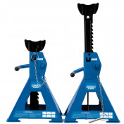 Draper Expert Pair of Pneumatic Rise Ratcheting Axle Stands, 3 Tonne