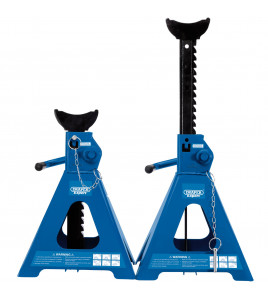 Draper Expert Pair of Pneumatic Rise Ratcheting Axle Stands, 5 Tonne