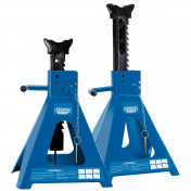 Pneumatic Rise Ratcheting Axle Stands, 10 Tonne (Pair)