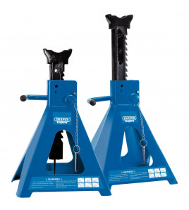 Draper Expert Pneumatic Rise Ratcheting Axle Stands, 10 Tonne (Pair)