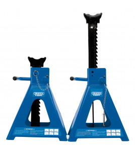 Draper Expert Pneumatic Rise Ratcheting Axle Stands, 10 Tonne (Pair)