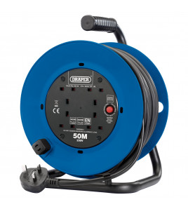 230V Four Socket Industrial Cable Reel, 50m