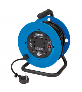 230V Four Socket Industrial Cable Reel, 25m