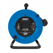 230V Four Socket Industrial Cable Reel, 25m