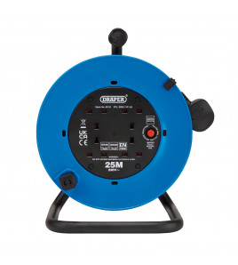 230V Four Socket Industrial Cable Reel, 25m
