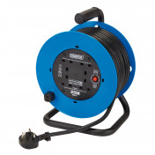 230V Heavy Duty Industrial Four Socket Cable Reel, 25m