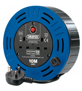 230V Twin Socket Cable Reel, 10m