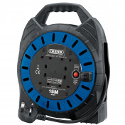 230V Four Socket Cable Reel, 15m