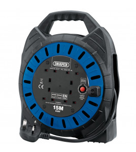 230V Four Socket Cable Reel, 15m