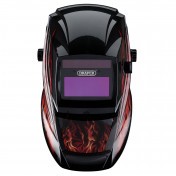 Auto-Darkening Welding Helmet, Red Flames