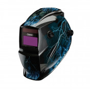 Auto-Darkening Welding Helmet, Blue Skull