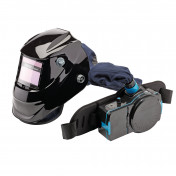 Draper Expert Air-Fed PAPR Auto-Darkening Welding Helmet, Black