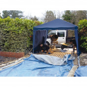 Gazebo Side Panels, 3 x 1.9m, Blue (Pack of 2)