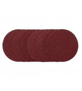Sanding Discs, 125mm, Hook & Loop, 80G (Pack of 10)