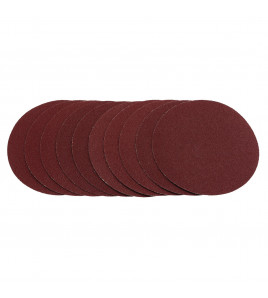 Sanding Discs, 125mm, Hook & Loop, 80G (Pack of 10)
