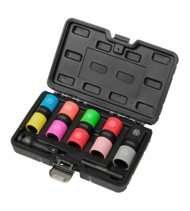 Double Ended Wheel Nut Socket Set, 1/2 Sq. Dr. (7 Piece)