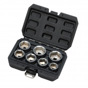 Oil Filter Socket Set, 3/8 Sq. Dr. (7 Piece)