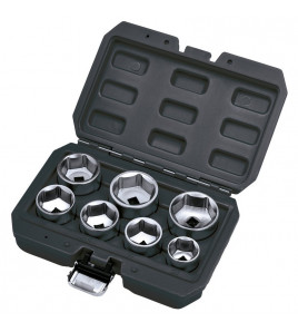 Oil Filter Socket Set, 3/8 Sq. Dr. (7 Piece)