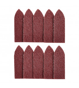Hook and Loop Finger Sander Sheets, 67 x 67 x 22mm, 60 Grit (Pack of 10) - Discontinued