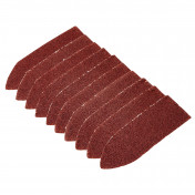 Hook and Loop Finger Sander Sheets, 67 x 67 x 22mm, 80 Grit (Pack of 10)