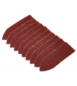 Hook and Loop Finger Sander Sheets, 67 x 67 x 22mm, 80 Grit (Pack of 10)