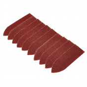 Hook and Loop Finger Sander Sheets, 67 x 67 x 22mm, 120 Grit (Pack of 10)