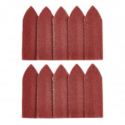 Hook and Loop Finger Sander Sheets, 67 x 67 x 22mm, 120 Grit (Pack of 10)