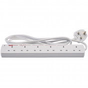 6 Way Extension Lead with Surge Protection, 2m