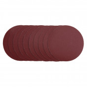 Sanding Discs, 125mm, Hook & Loop, 240G (Pack of 10)