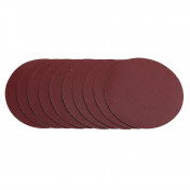 Sanding Discs, 125mm, Hook & Loop, 240G (Pack of 10)