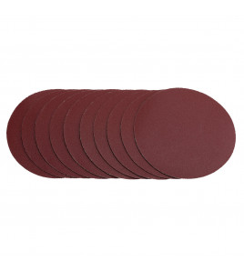 Sanding Discs, 125mm, Hook & Loop, 240G (Pack of 10)